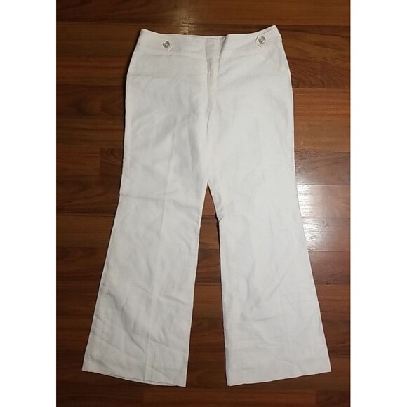The Limited Cassidy Fit Womens Linen Blend Size 12R Off White Ivory.        T6 - Picture 1 of 5
